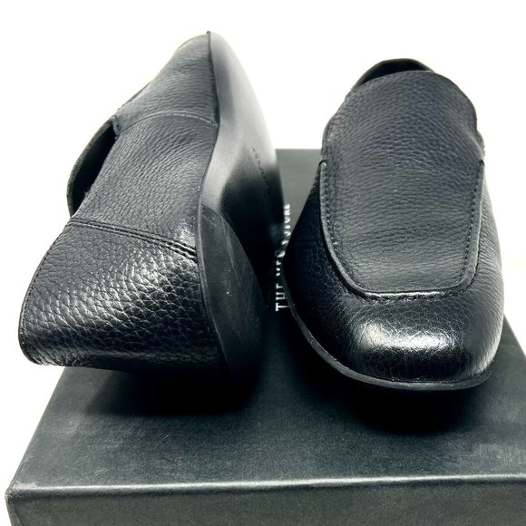 The Men's Store Bloomingdale's Black Flat Last Push Down Plain Sz 10 Men's Shoes